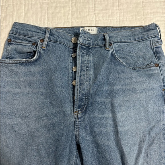 Agolde Riley Straight Crop in Blitz - Picture 4 of 6